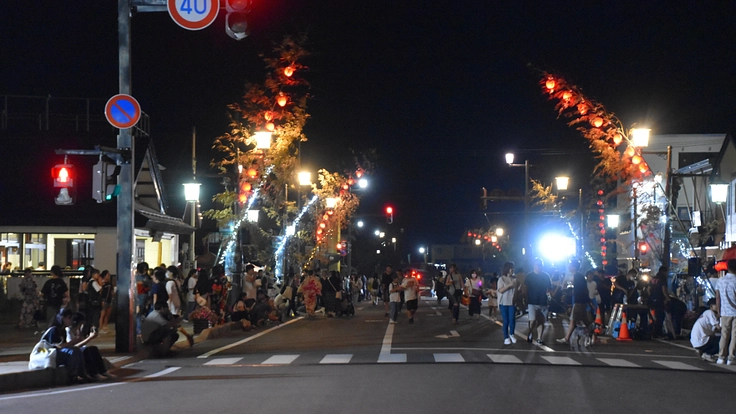 山形・高畠「青竹ちょうちん」第60回、夜空にドローンアートで未来へ 2枚目