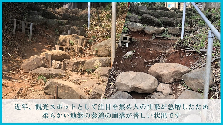 長崎県壱岐島の海に浮かぶ神域・小島神社｜参道崩落の危機にご支援を 3枚目