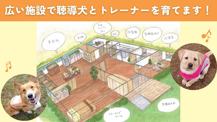 完成目前、ふじみ野市に聴導犬の育成・普及推進施設を建設したい! 4枚目