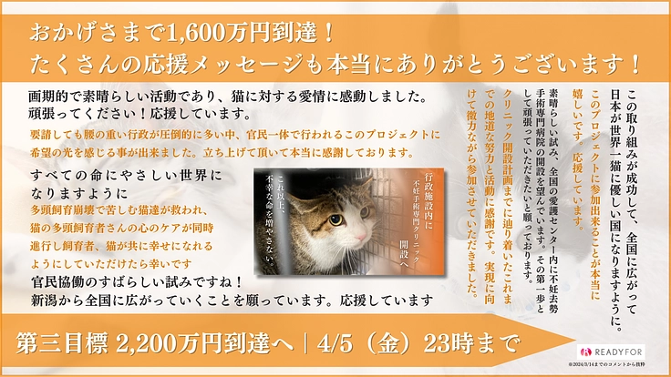 多頭飼育崩壊に歯止めを！行政施設内に「不妊手術専門病院」の開設へ 8枚目