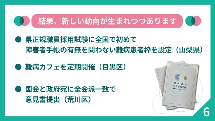 制度の狭間にいる難病者700万人の社会参加の選択肢を増やしたい 7枚目