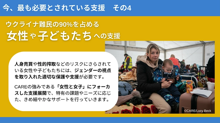 ウクライナ支援|難民の9割を占める女性・子どもたちの明日を支えたい 5枚目