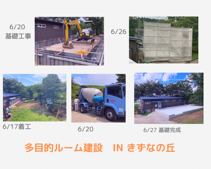 多目的ルーム基礎工事