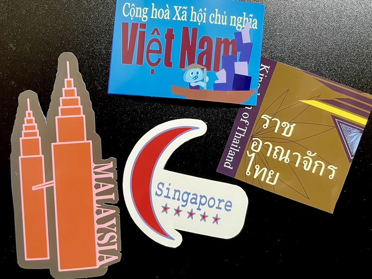 リターンの東南アジアイメージステッカーの画像