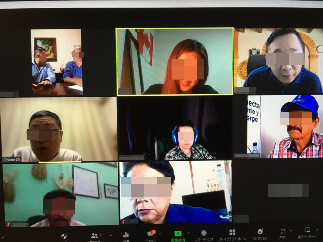 現地とのZoommi-thinngu 