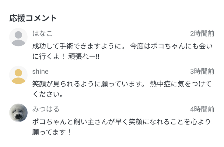 8/5 応援コメント