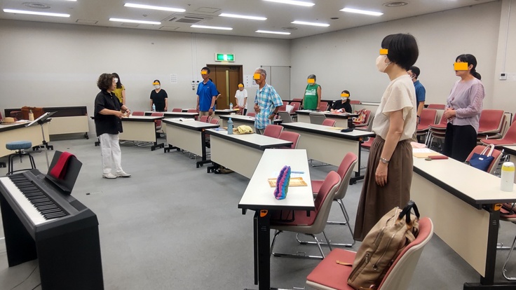 練習風景（土浦市生涯学習センター）