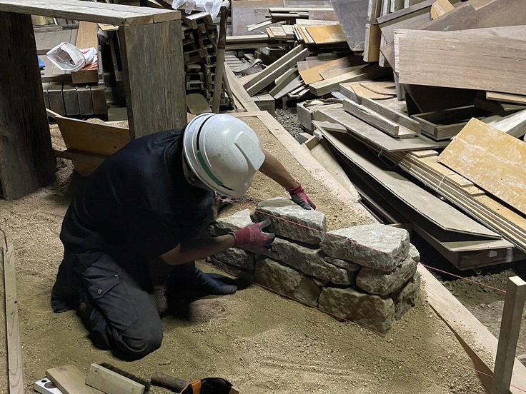 田子雅也選手：造園国際大会へ向けての練習状況２