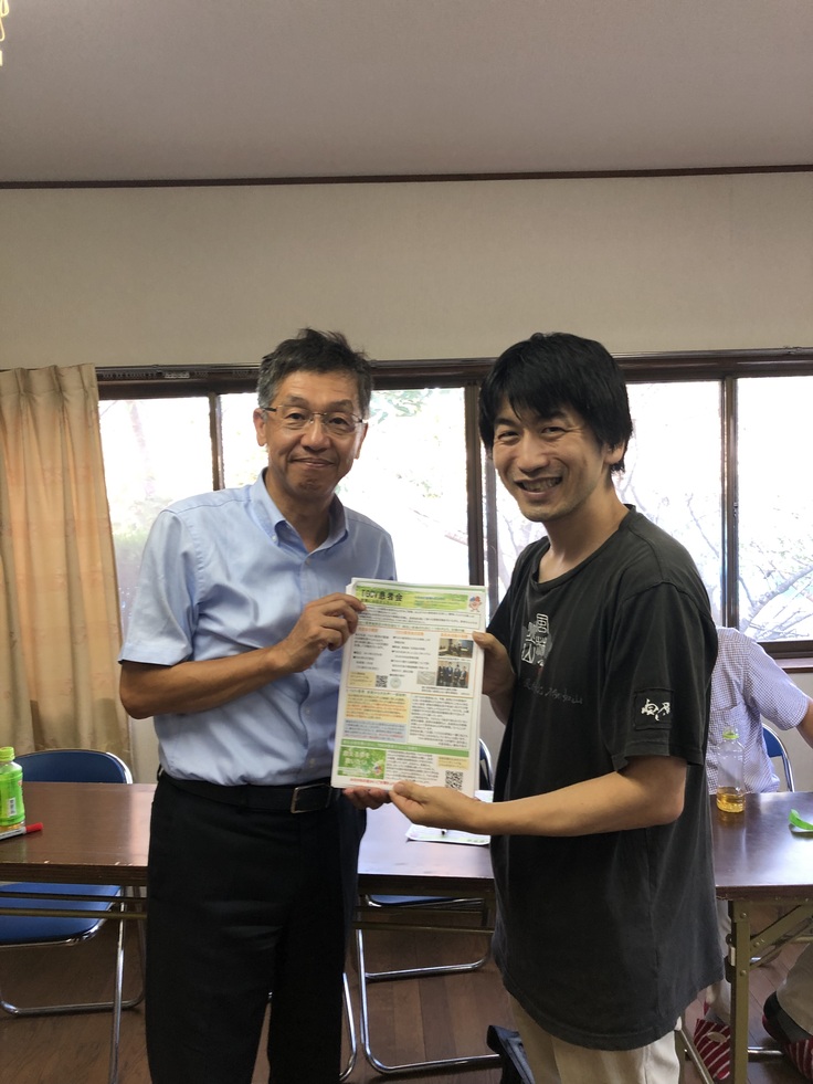 松本議員と患者会会員I氏