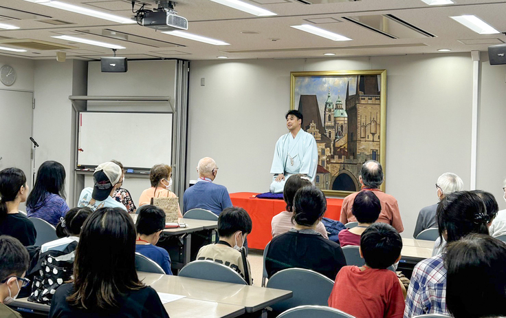 昇吉師匠による落語の実演