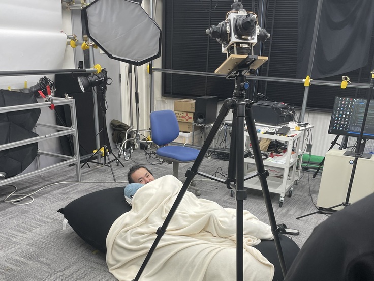 Air Talk-Starterの実験中の一枚．