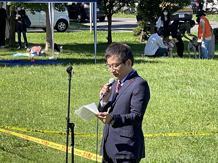 岩野実行委員長による挨拶