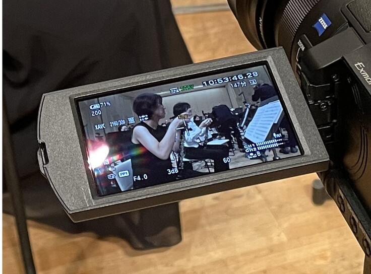 奏者カメラのアップ