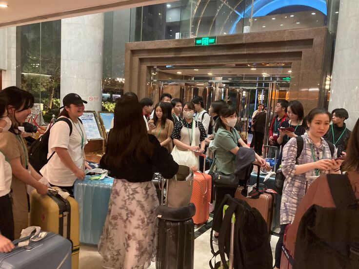 ランドマークホテルへチェックイン