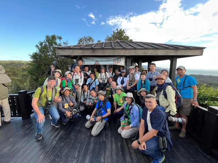 サミットに参加された皆さんでサシバの渡りを観察