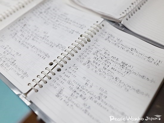 毎日細かく、一頭一頭の状態をノートに記録しています。