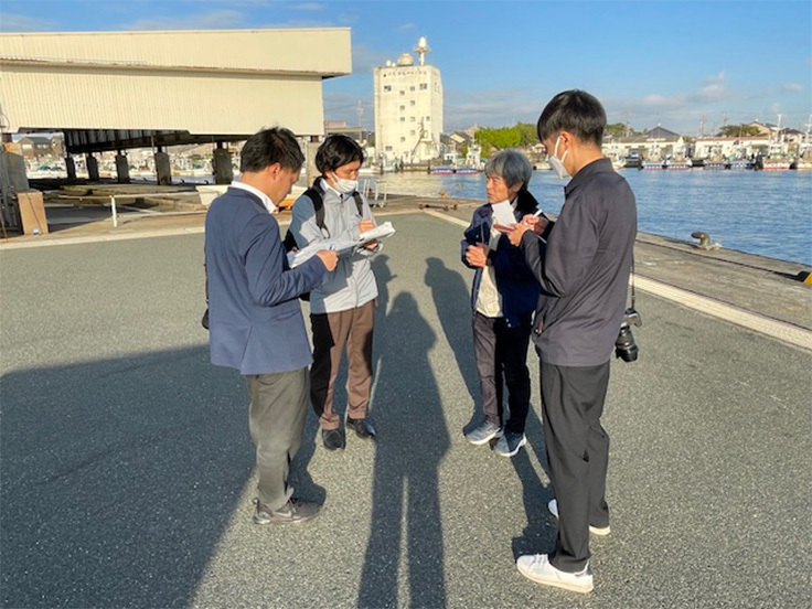 岡新聞さん、中日新聞さんからの取材