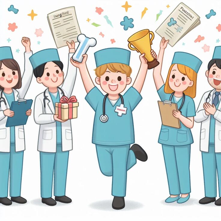 骨マネ合格イラストAI.jfif