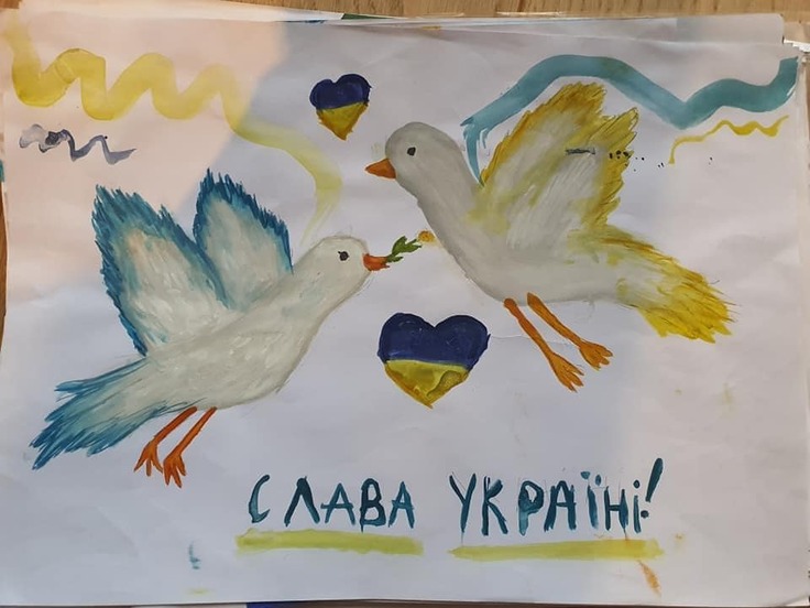 ウクライナの子ども達の全国巡回絵画展を再開