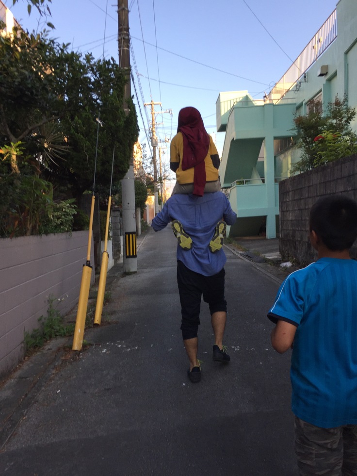 公園からの帰り道