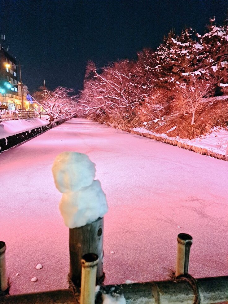 21日の雪だるま