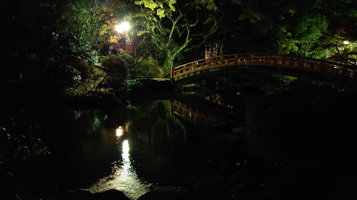 深夜の富山城散策