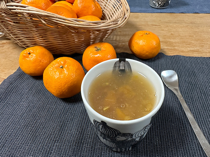 金柑の葛湯