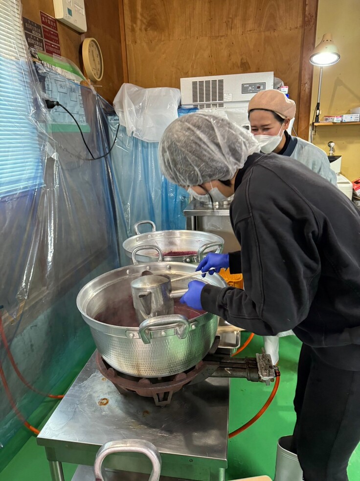 ブルーベリーソース製造