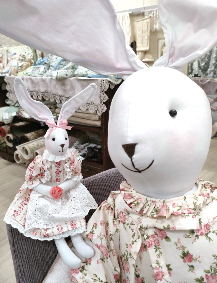 大小うさぎちゃんご一緒に。