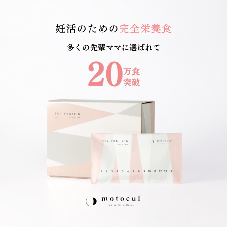 妊活プロテイン モトクルが20万食突破しました。