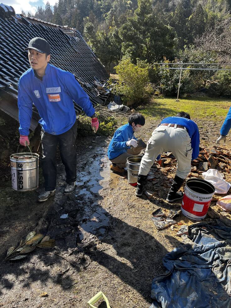 PEAD認定ボランティアによる片付け風景