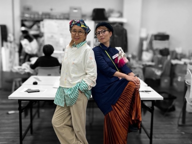 アトリエ福花のイシヅカヒロコさんとサトウウミさん