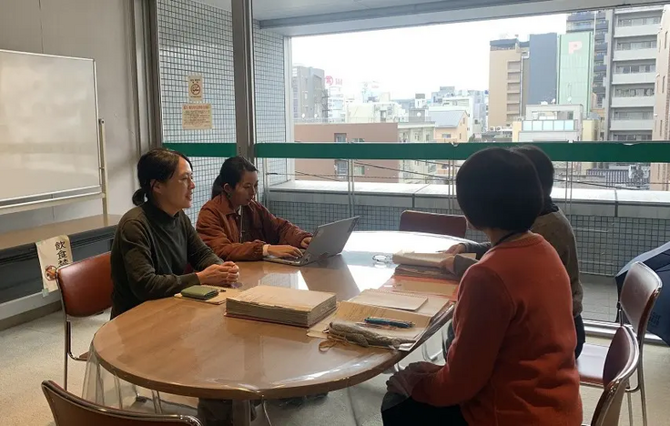 公民館振興室との会議の様子