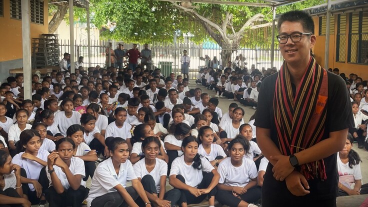 高校の新入生オリエンテーションに参加