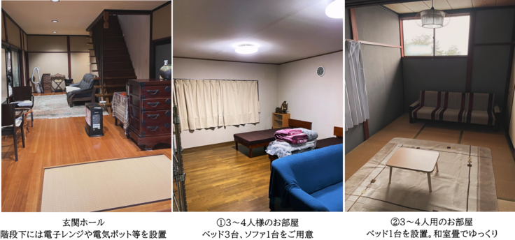 短期滞在でシェアハウスとして