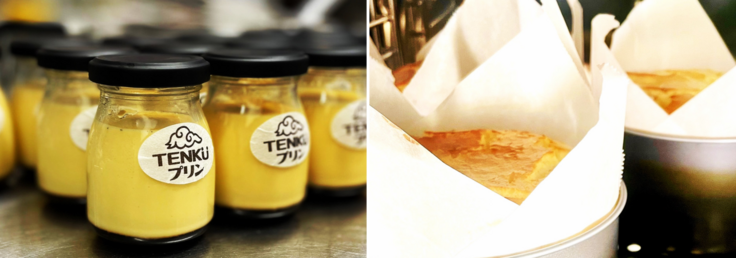 TENKUプリンと手焼きベイクドチーズケーキ