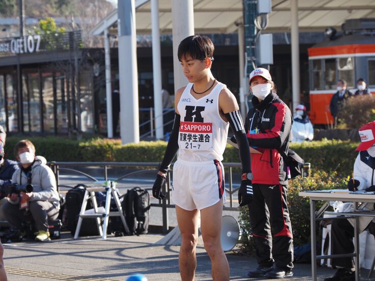 7区小田原中継所で待つ田島