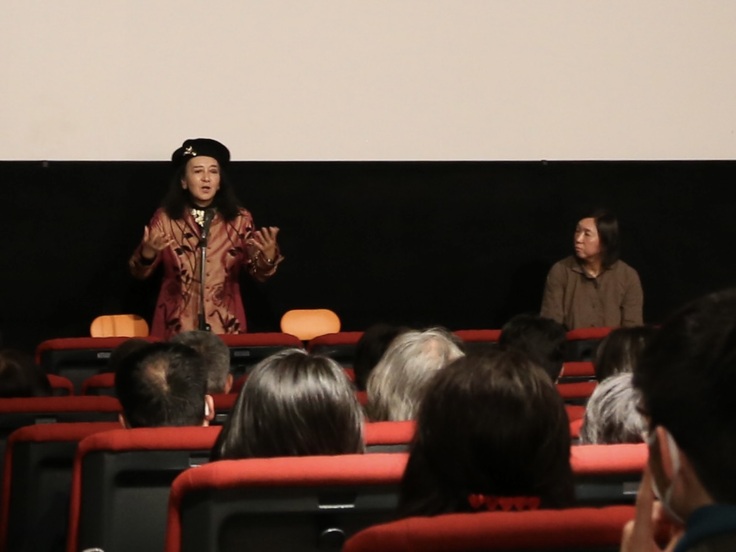 4月６日シアター・イメージフォーラム プレミア上映初日　ゲストトーク　鶴岡真弓先生と茂木綾子監督