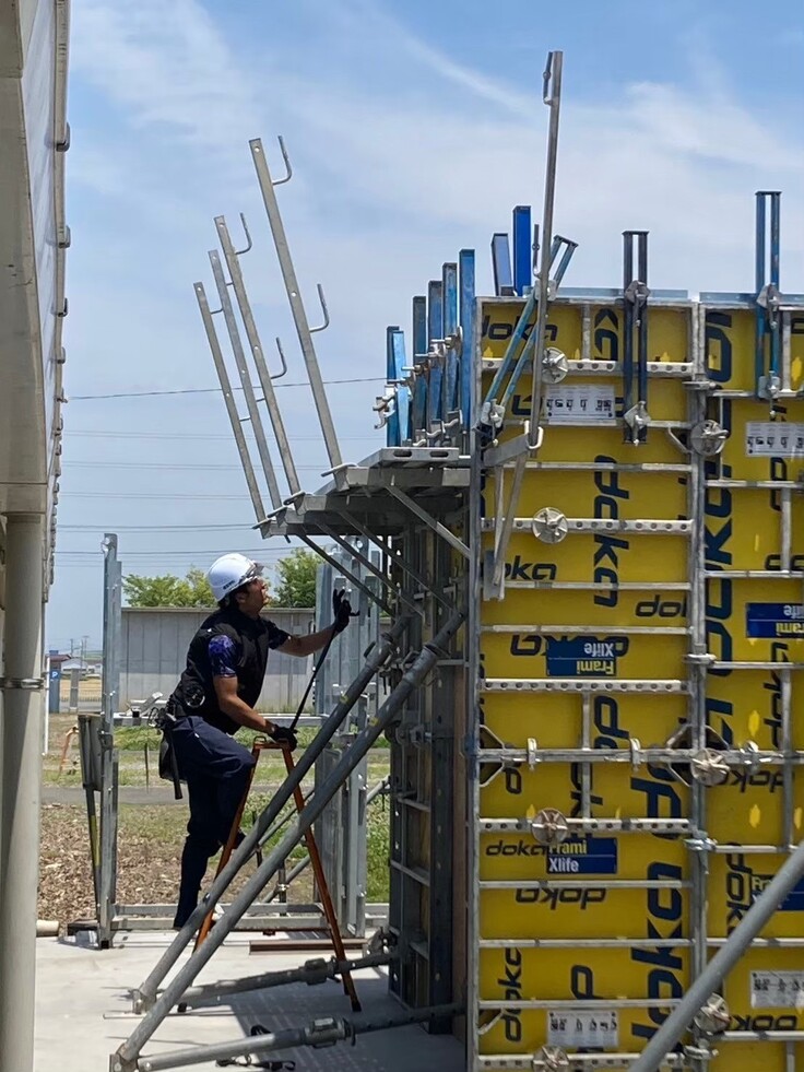 DOKAシステム型枠加工及び組立状況2 ものつくり大学にて