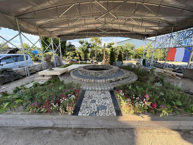 欧風庭園の制作1