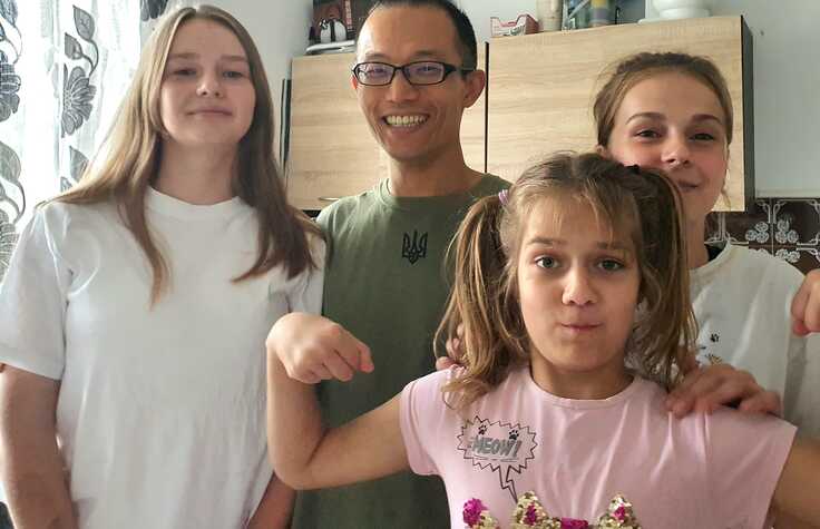 約2年半、ポーランドで避難していた4姉妹もウクライナに帰国しています