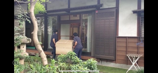 獅子頭の納品の様子