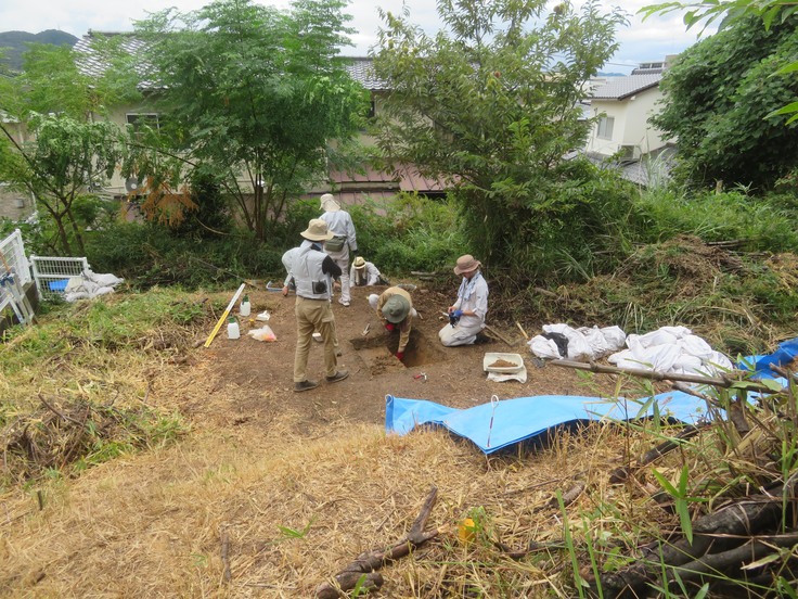 2024年中山貝塚周辺発掘調査風景
