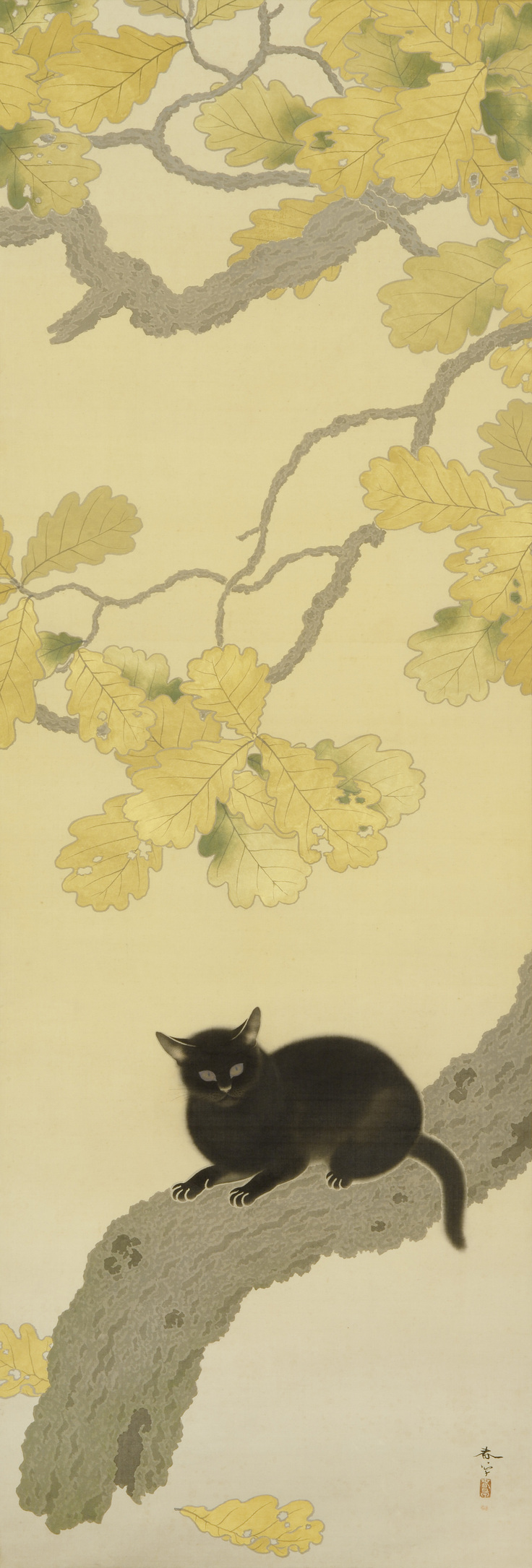 重要文化財　 菱田春草「黒き猫」 明治43年（1910）