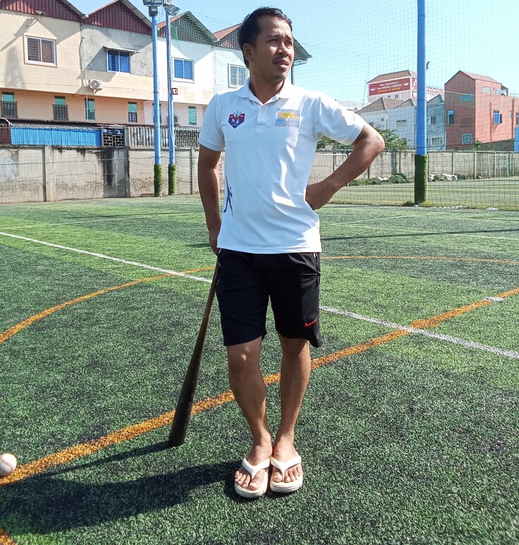 カンボジア野球ソフトボール連盟のダラ会長
