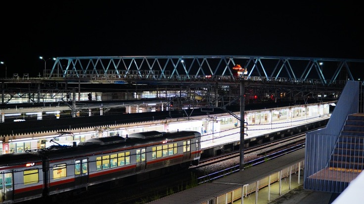 米原駅とツーショット