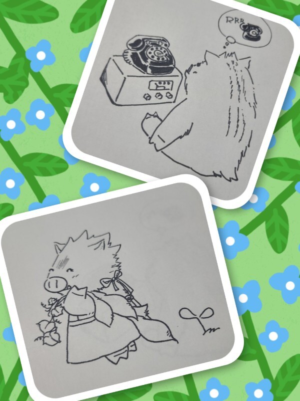 案内役は、ぼたん