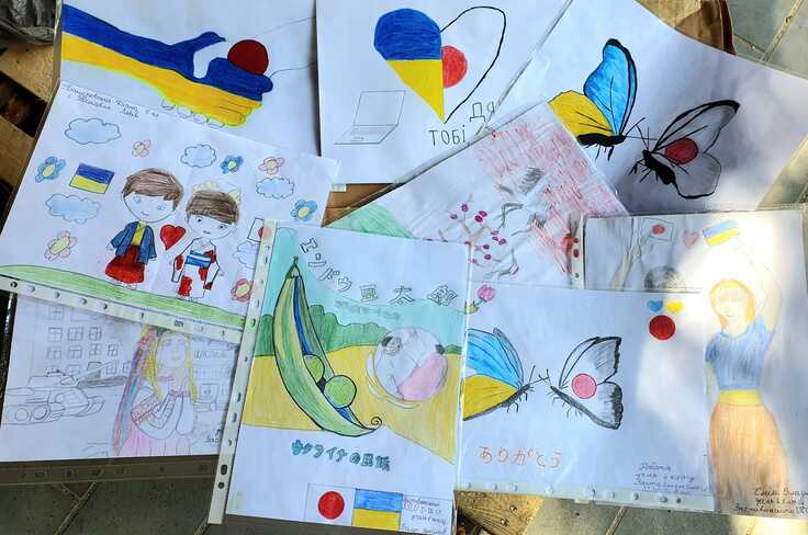 リヴィウ州の子ども達が描いた絵