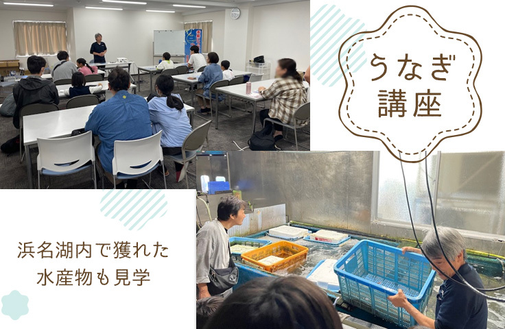 うなぎ講座　浜名湖内で獲れた水産物も見学