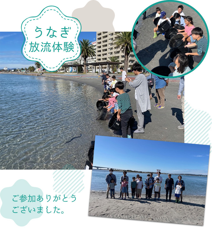 うなぎ放流体験